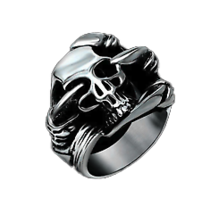 Dragon Claw Skull Steel Metal Biker Ring brx043 Biker Punk Skeleton Mummy Death - £7.57 GBP