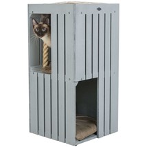 Trixie Cat Tower Be Nordic Juna Grey And Beige - £102.15 GBP