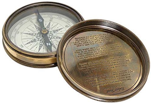 Primary image for  NauticalMart Robert Frost Poem Pocket Compass 