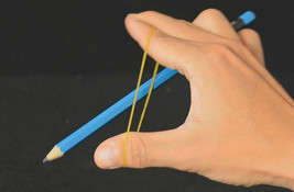 Miracle Penetration Pen Thru Rubber Band EXAMINABLE Magic Close Up WATCH... - £9.37 GBP