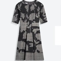 NWT Womens Size 12 Nordstrom Maggy London Gray Floral Stretch Knit A-Line Dress - £31.49 GBP