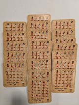 Vintage Pla-Mor Bingo King Cards Misc Lot Of 20  Stitched Edges, Shutter Slide - $33.79