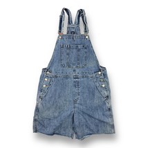 Gap For Good Overalls Women’s Large Slouchy Shortalls Faded Blue Denim Cotton - £27.68 GBP