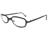 Vintage la Eyeworks Eyeglasses Frames PUFFER 544 Matte Brown Oval 46-22-135 - £51.64 GBP