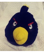 Black Angry Bird Throw Plush Toy Small Kids Movie Game Character - £18.87 GBP