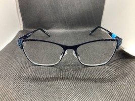 NWT Foster Grant ez2c Womens Reading Glasses +2.00 blue readers &quot;Kaia&quot; - $8.99