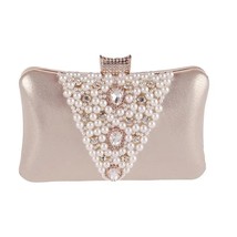 Women  Evening Bags Handmade Beaded Day Clutches Crystal Purses And Handbags Gor - £71.08 GBP