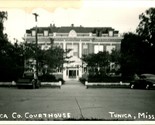 RPPC 1940s Tunica Mississippi MS Tunica County Courthouse w Car UNP Post... - $11.83