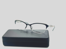 New Flexon W3001 430 Pacific BLUE/GOLD 53-18-140MM Flexible Titanium Eyeglasses - £41.74 GBP