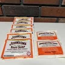 Johnsons Foot Soap 8 Packets Soothes Tired Aching Feet Softens Calluses - £70.60 GBP