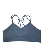 Coreio Sports Bra Womens 3X Navy Blue Strappy Low Impact Wireless Workou... - £18.17 GBP