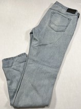 Bullhead Jeans Women&#39;s Size 32 x 32 Blue Denim Distressed Black Label Stretch - £10.16 GBP