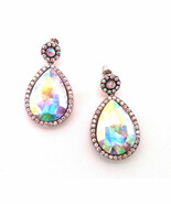 Rainbow Multicolor Gemstone Design Earrings - $20.36 CAD