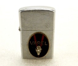 Varel Gas &amp; Drill Bits Lighter, Vintage Flip-Top Case, Tradeship, Made in Japan - £15.67 GBP