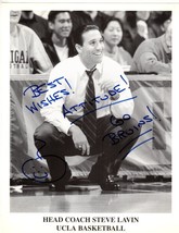 Former UCLA Basketball Head Coach &amp; Broadcaster STEVE LAVIN Inscribed Ph... - $50.00