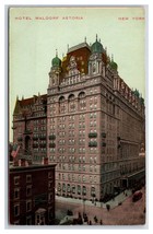 The Waldorf Astoria Hotel New York City NYC NY DB Postcard O15 - £3.06 GBP