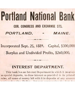 1906 Portland National Bank Advertisement Banking Interest Department E17H - $460.08 MXN