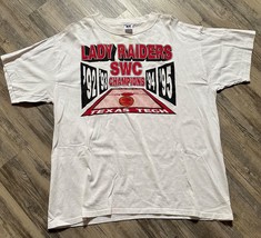 VTG Texas Tech Lady Raiders SWC Champs 90s Single Stitch T-Shirt XL Russ... - £30.43 GBP