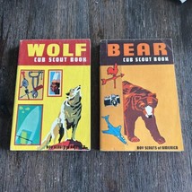 (2) Vintage Cub Scout Books Wolf and Bear Boy Scouts of America BSA 1967 - £12.47 GBP