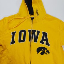 Colosseum Men's Yellow Full Zip Iowa Hawkeyes Drawstring Hoodie Jacket Size S image 5