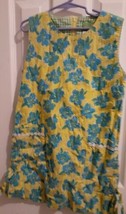Minnie By Lilly Pulitzer Floral Dress Yellow&amp;Blue  Sz 8 Adorable  - £31.13 GBP