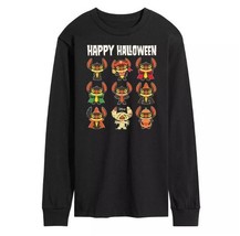 Disney&#39;s Lilo &amp; Stitch Men&#39;s Happy Halloween Long Sleeve Tee SIZE M - $16.99
