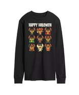 Disney&#39;s Lilo &amp; Stitch Men&#39;s Happy Halloween Long Sleeve Tee SIZE M - $311.56 MXN