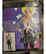 90s School Girl Brittney Spears Adult Cosplay Halloween Costume 14/16 Large - $28.05 CAD