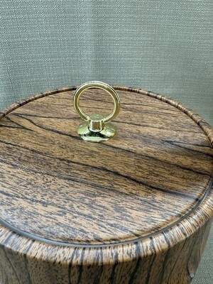 Vintage MCM Shelton-Ware Ice Bucket Faux Wood Gold Brass Sculptural Barware 9” Item image 3