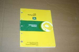 JD John Deere 1418 rotary cutter Operators Manual - $24.95