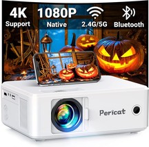 5G Wifi Native 1080P Movie Projector, 9800L 4K Supported Portable, And Laptops. - £143.34 GBP