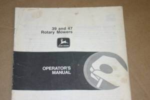 JD John Deere 39 &amp; 47 Rotary Cutter Operators Manual - $24.95