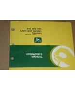 JD John Deere 245/265 Lawn Tractor Operators Manual - £18.89 GBP