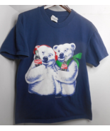 Vtg Coca Cola Polar Bear Screen Print Hanes Beefy T-Shirt Single Stitch ... - $33.99