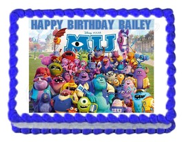 Monsters Inc. Monsters University edible cake image decoration party cak... - £7.81 GBP