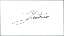 LOU ANTONIO SIGNED 3X5 INDEX CARD TV ACTOR DIRECTOR STAR TREK LOKAI GUNS... - $44.09