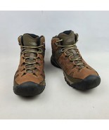 Keen Targhee Vent Mid Hiking Boots Mens 7 Brown Leather Lace Up Shoes 1019270 - £38.04 GBP