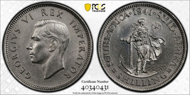 South Africa Silver Shilling 1941 PCGS UNC - $165.50