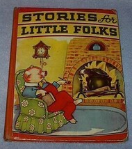 Childrens Illustrated Book Stories for Little Folks 1941 Vintage - £9.55 GBP