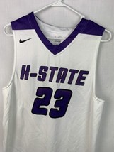 Nike Kansas State Jersey NCAA Basketball Men’s Size Large White Purple College - £31.96 GBP