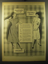 1950 Cluett, Peabody & Co. Sanforized Fabric Ad - art by Ward Brackett - Connie - £14.61 GBP