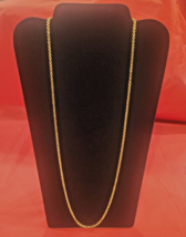 Vintage Signed Nolan Miller Gold Tone 30&quot; Rolo Link Chain Necklace - £28.18 GBP