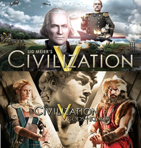 Civilization V + Gods And Kings DLC PC Steam Key NEW Download Game Regio... - £9.63 GBP