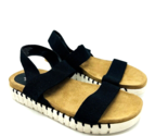 Style &amp; Co Milaa Stretch Flat Sandals - Black, US 6.5M - $14.57