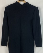 Vintage St. John Collection by Marie Black Knit Long Shirt Dress Women’s 8 - £55.03 GBP