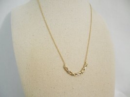 Department Store 18k Gold/SS Plated Diamond Accent Heart Necklace Y350 - $39.35