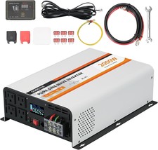 2000W Pure Sine Wave Inverter 12V Dc To 120V Ac Converter For, 4 Ac Outlets - £168.63 GBP