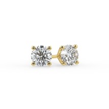 1 Ct Natural  Diamond  I1 Clarity Round Shape Solitaire Studs. - £1,533.10 GBP