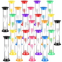 24 Pcs Sand Timer Kids Timer Hourglass Acrylic Covered Hourglass Sand Cl... - £23.89 GBP