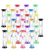24 Pcs Sand Timer Kids Timer Hourglass Acrylic Covered Hourglass Sand Cl... - £23.94 GBP